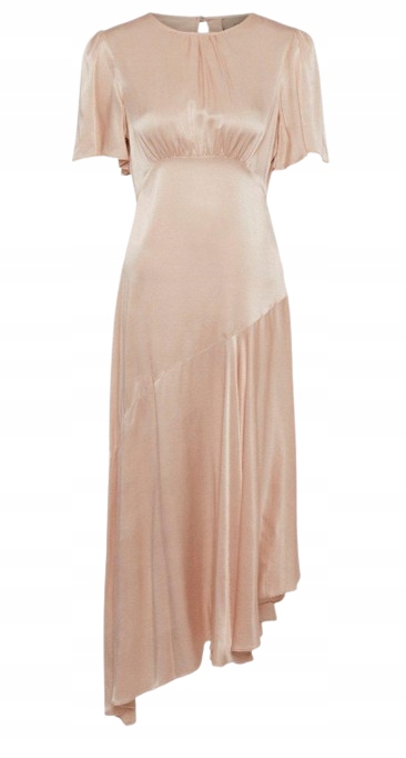 Pobřežní Šaty Růžové Elegantní 40 Y1X