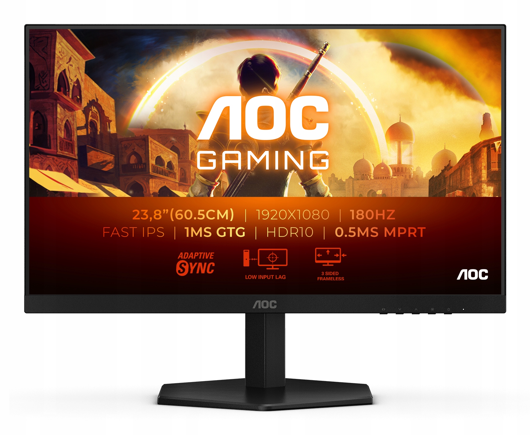 Aoc 24G42E 24 " Ips Fhd 16:9 180 Hz 1 ms 1920 x 1080 pixels