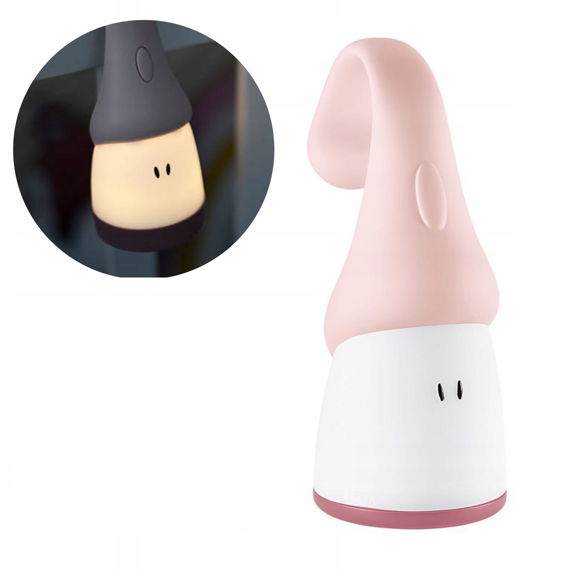 Beaba Lampka Nocna z Latarką Led z Uchwytem Przenośna Lampka Latarka do 90h