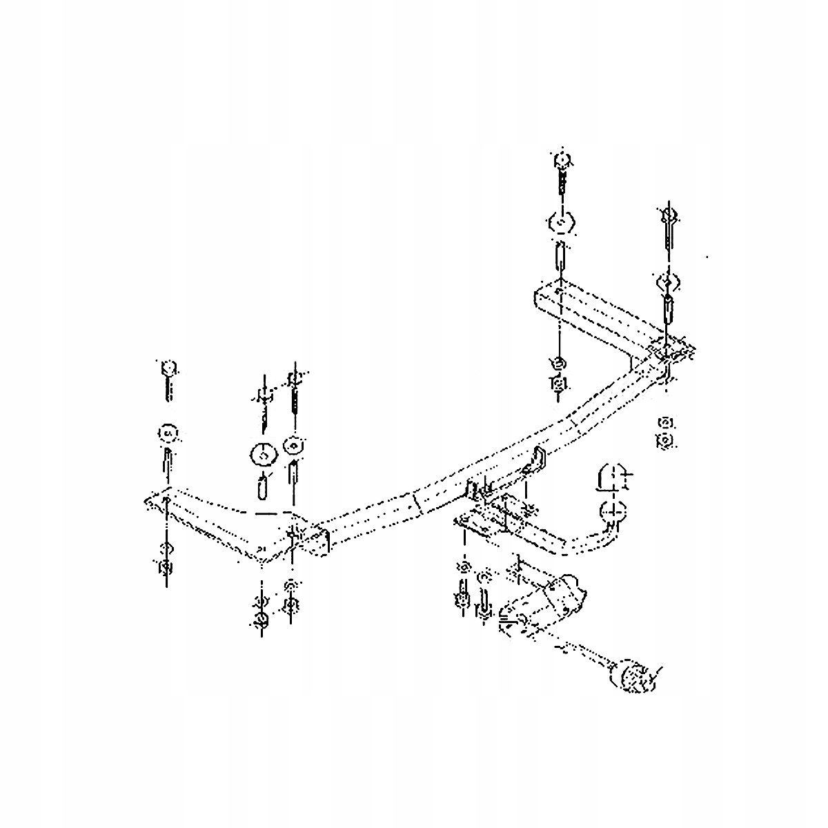 Hak holowniczy nowy do Opel Vectra 2 B Kombi 96-98 Producent Steinhof