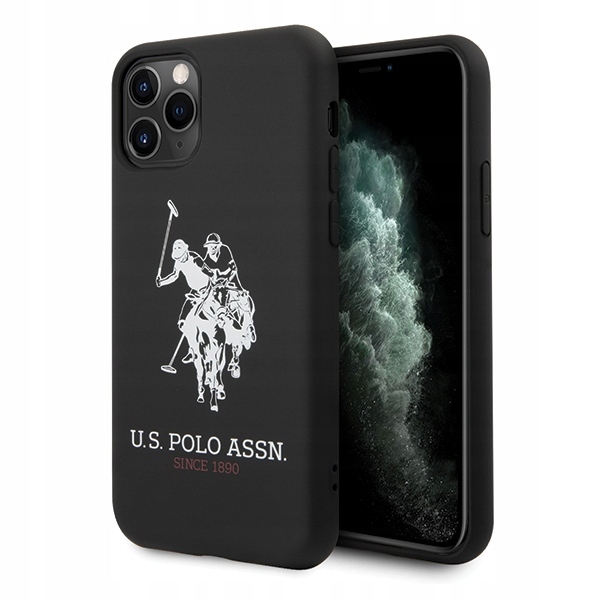 Etui silikonowe Us Polo na iPhone 11 Pro Max czarne