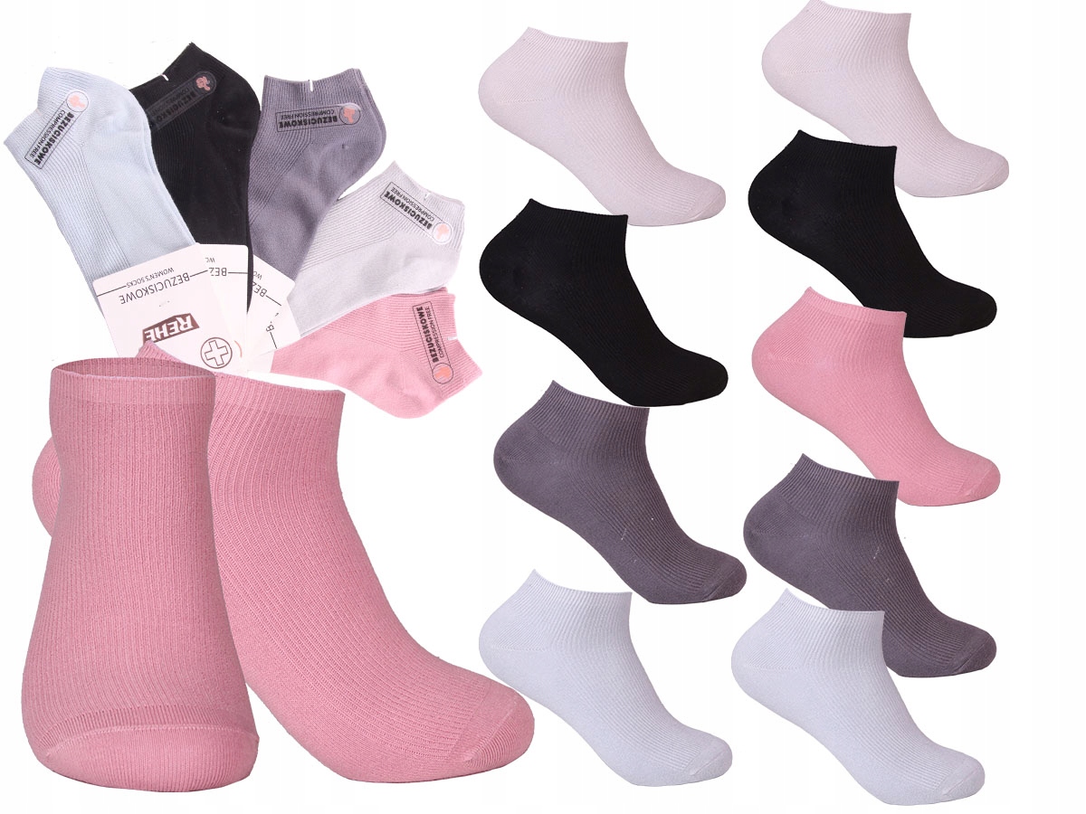 

10x Skarpetki damskie Bezuciskowe 35-39