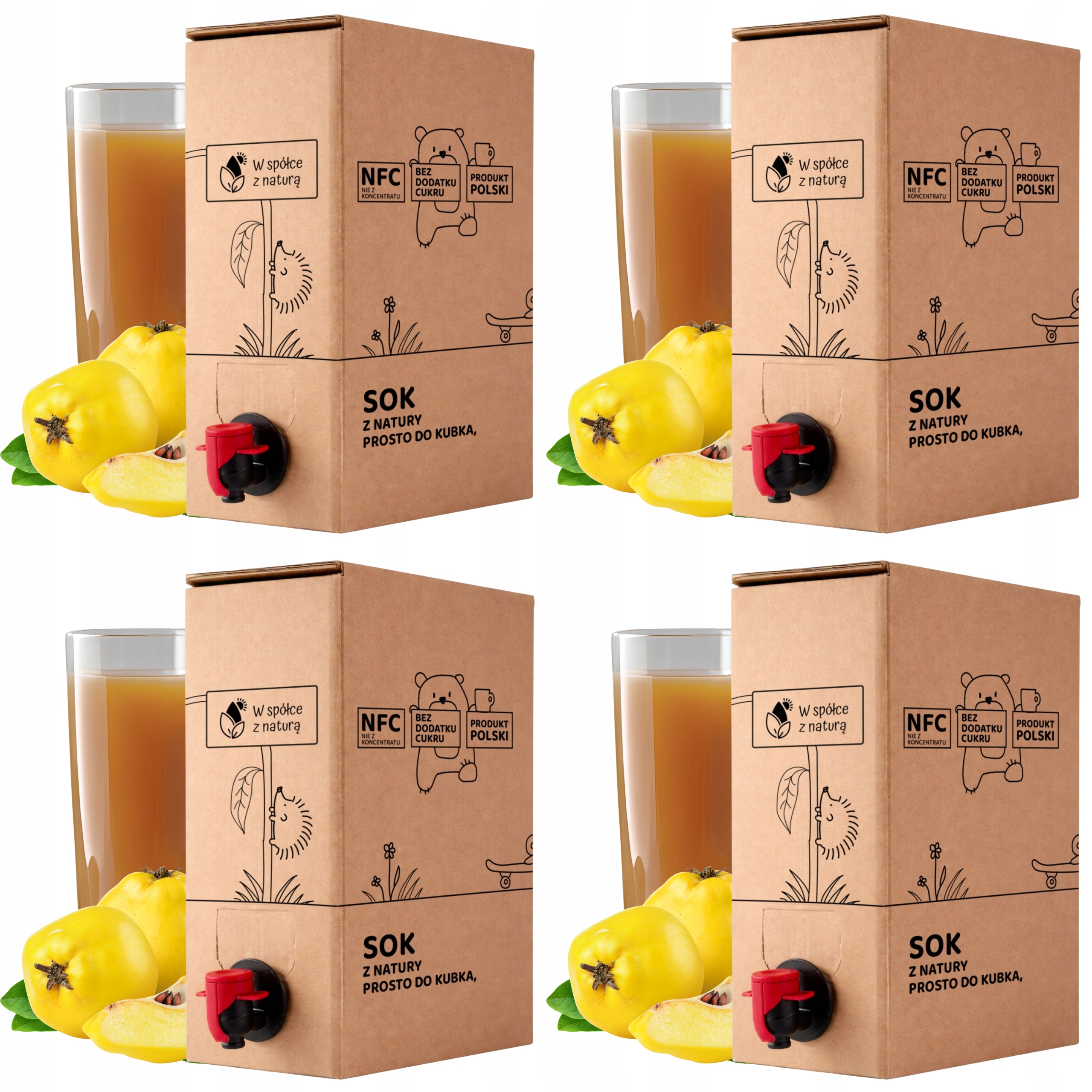 Sok z Pigwy Tłoczony 1,5L Naturalny Nfc Pigwa 100% Bez Dodatków 1,5l zestaw