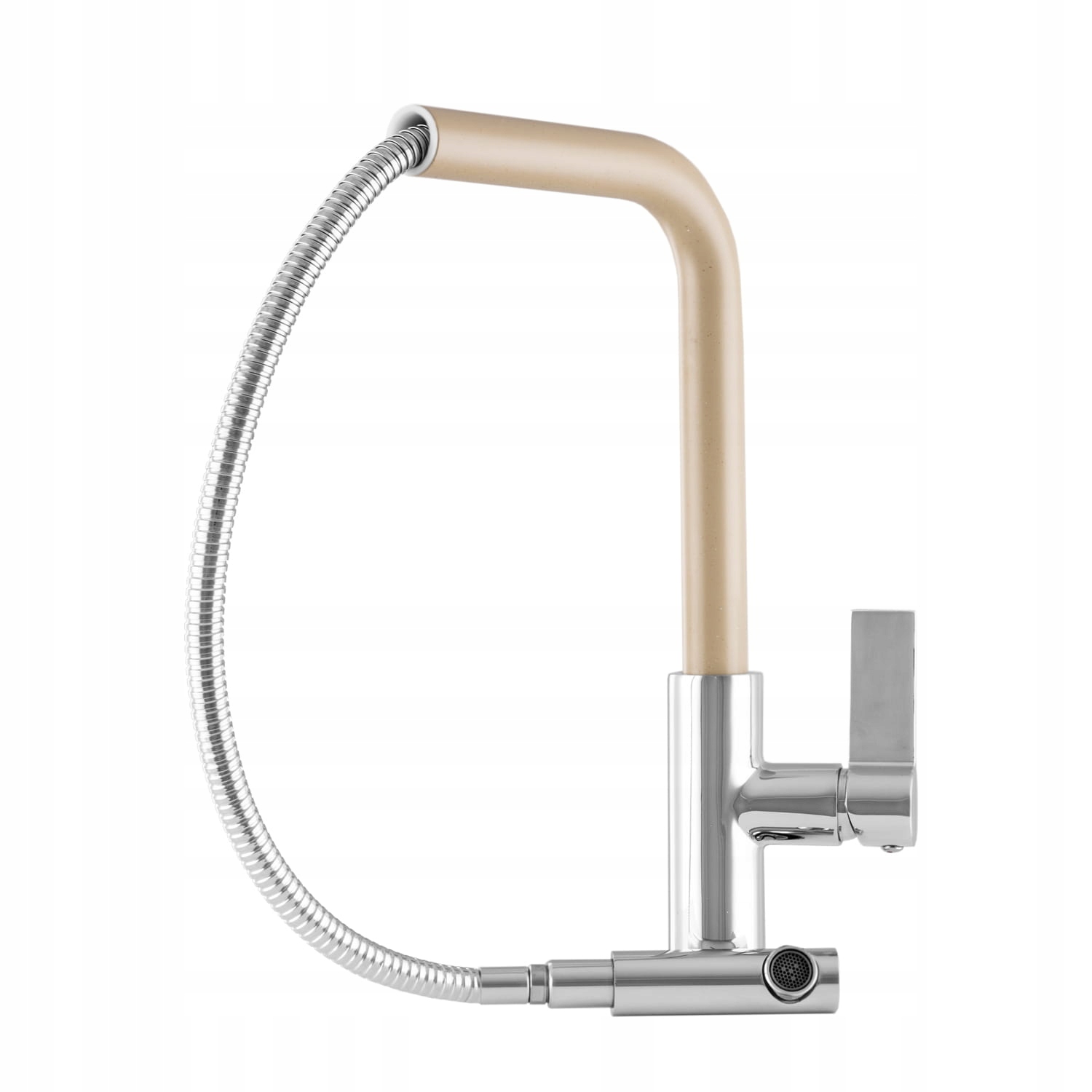 Kuchyňská baterie s výsuvným výtokem Side Béžová