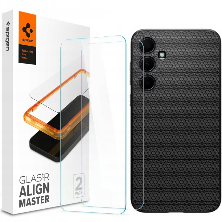 Etui szkło Spigen do Galaxy A35 5G case obudowa plecki ochrona ekranu