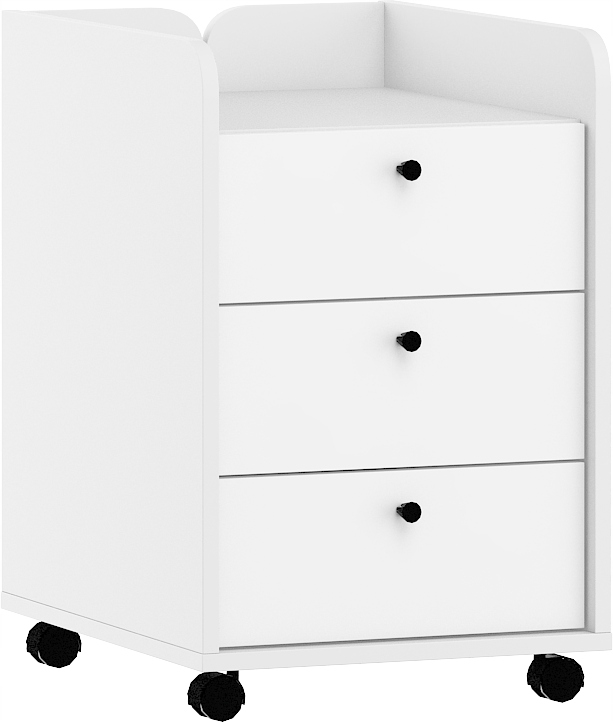 Kontejner na kolečkách Dolce DOL-08 bílá polovina bílá