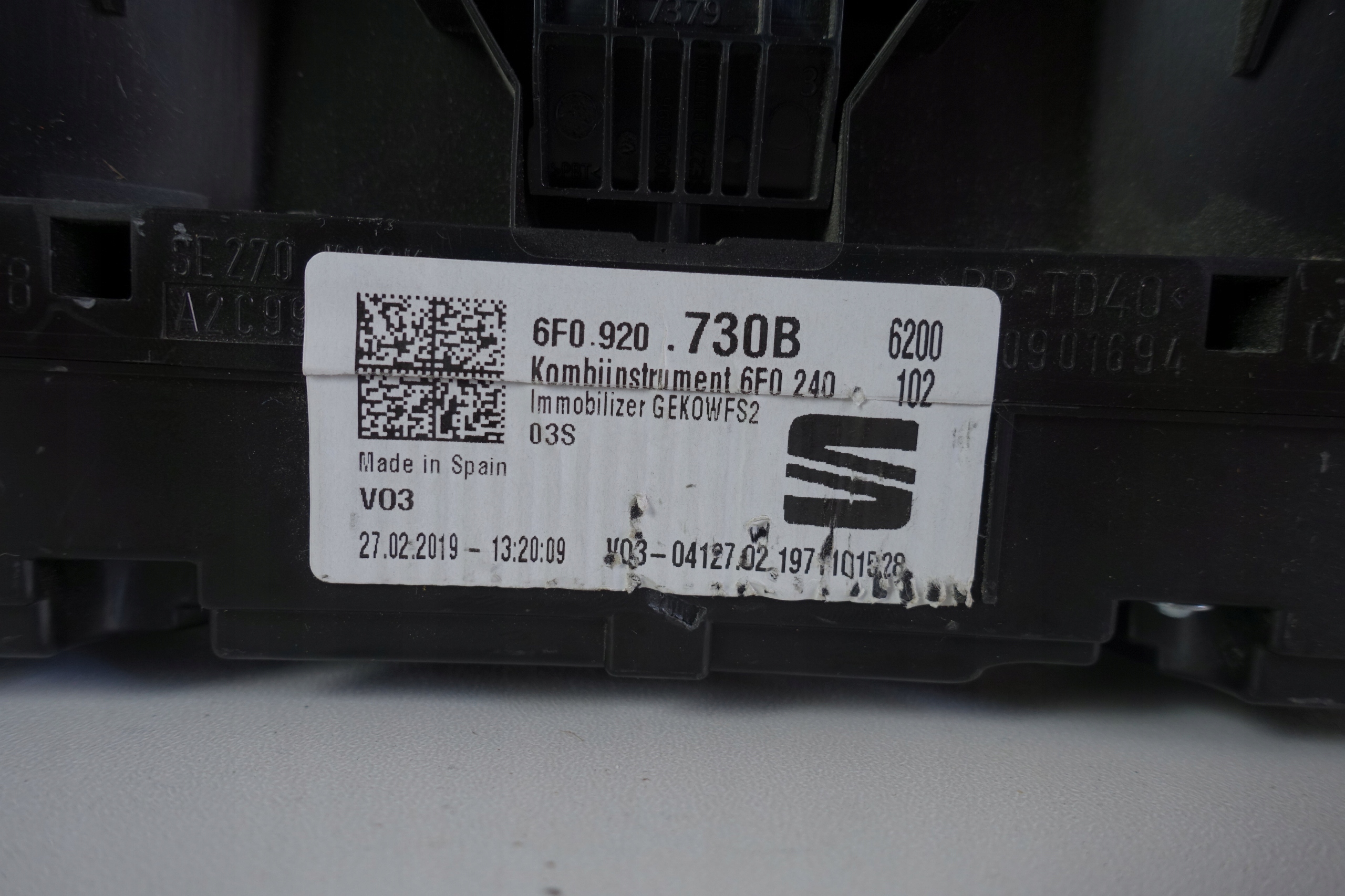 SEAT Ibiza 6F0 6F0920730B Screen Kombiinstrument Tacho - Thumbnail 9