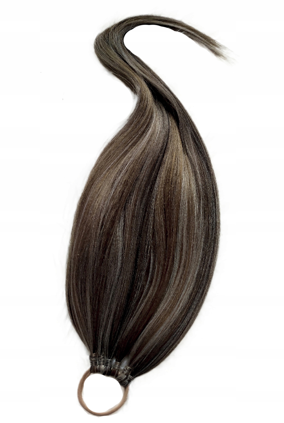 Připínací poník na gumičce, Kuc-Gumka, Příčesek, hnědý, Ořechová Dáma, 70 cm