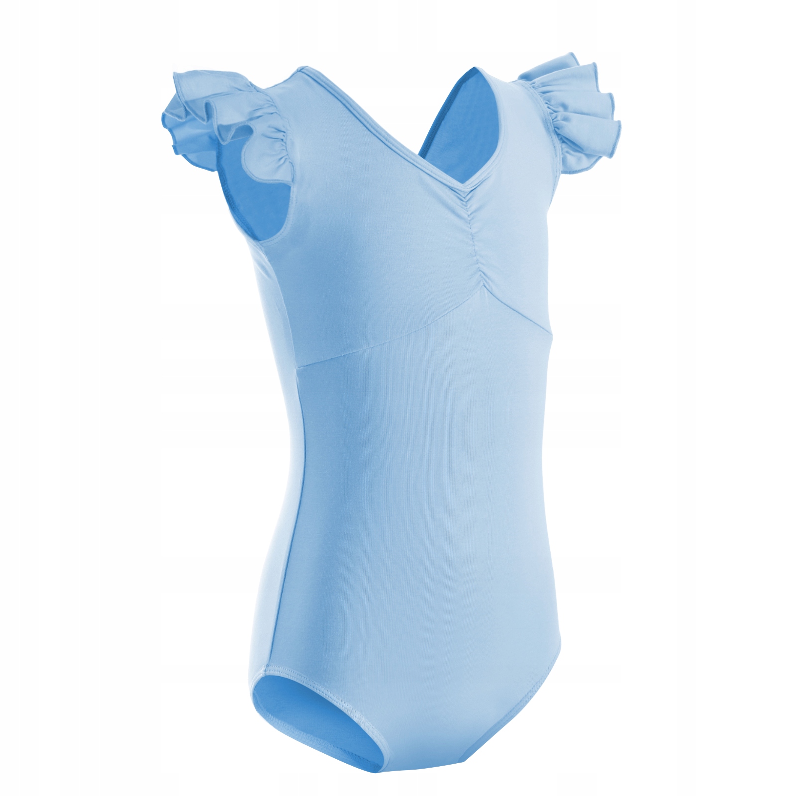 BODY BALETOWE STRÓJ DO BALETU FALBANKI BŁĘKIT 140 Marka Papilio