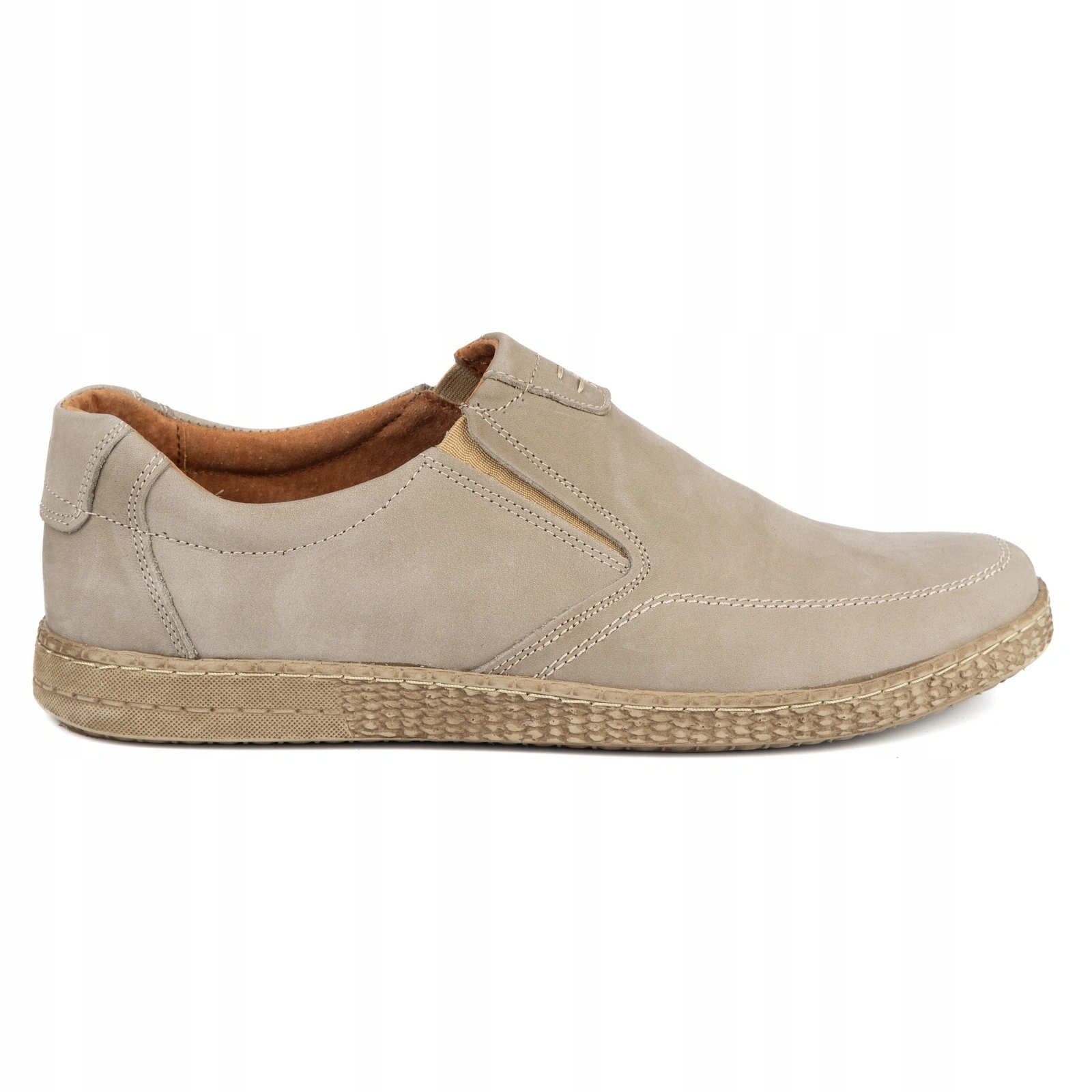 Pánské kožené boty Casual 854/2 šedé 42