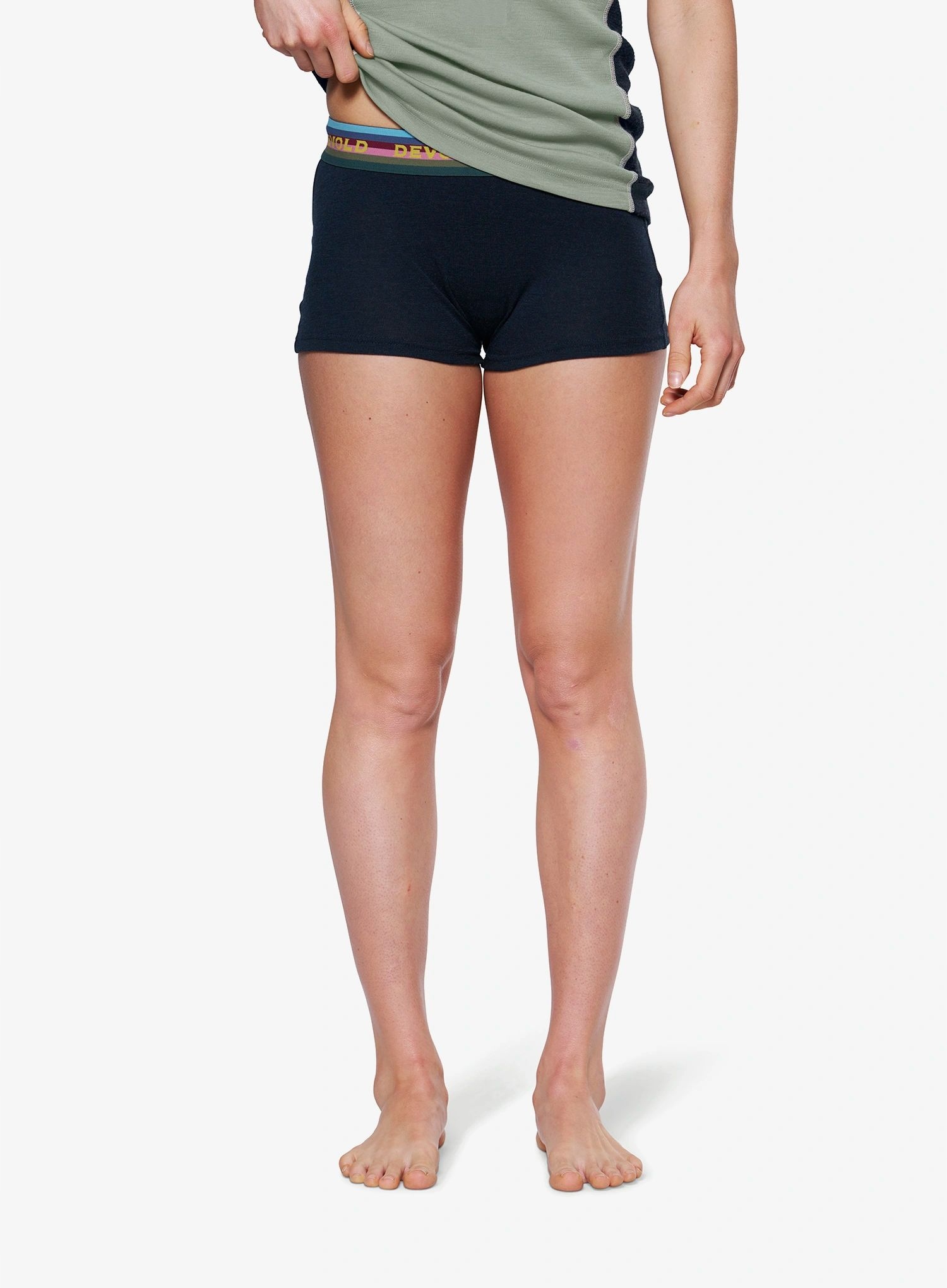 Bokserki termoaktywne damskie Devold Lauparen Merino 190 Hipster ink S