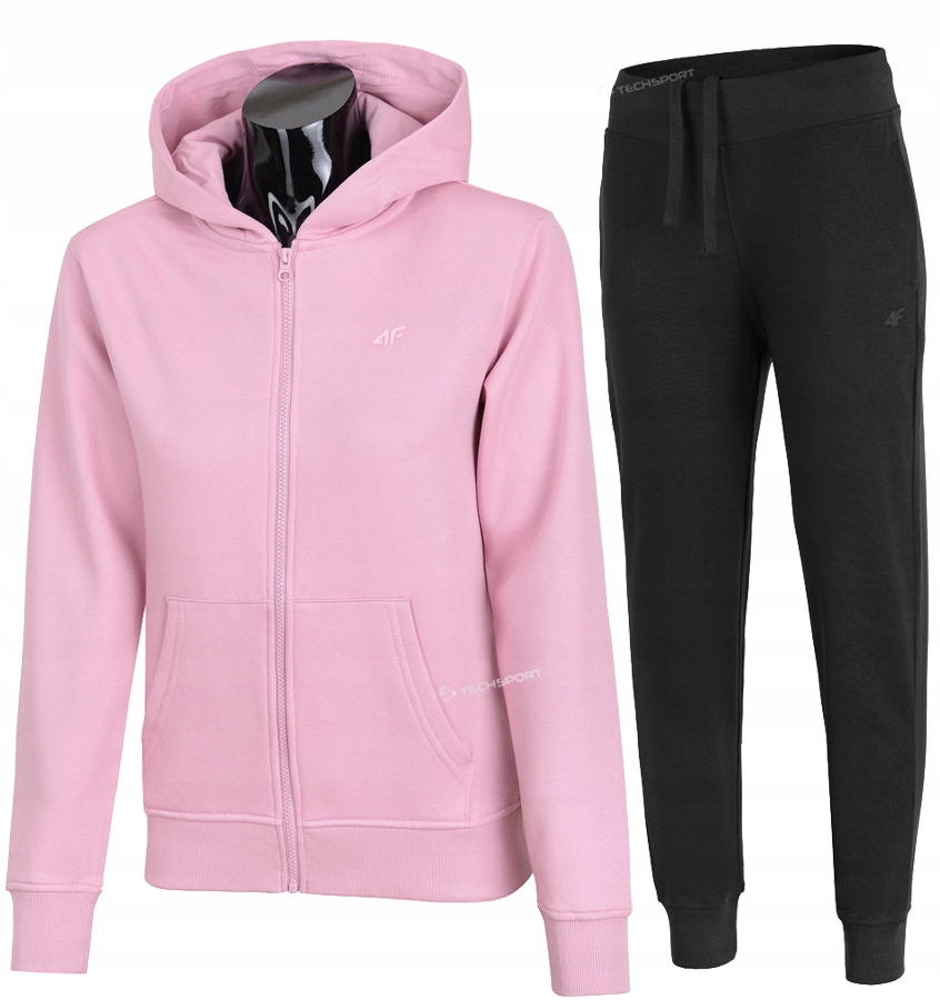 4F DAMSKI DRES BAWEŁNA KOMPLET BLUZA SPODNIE / rozm L
