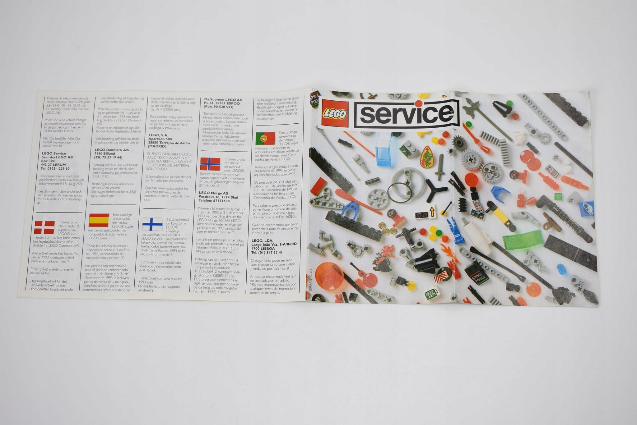 LEGO Service - ulotka serwisowa [1993] A6