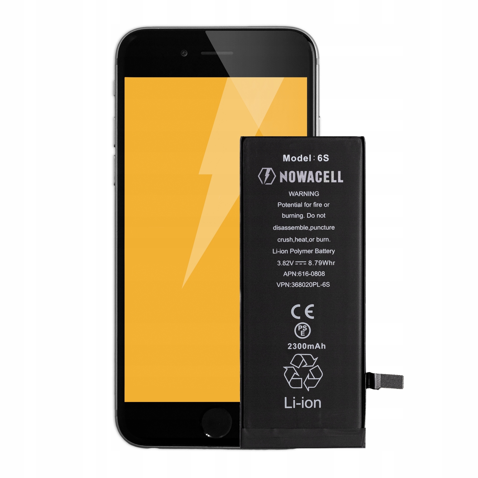 Bateria NOWACELL do iPhone 6S - 2300 mAh pojemność Marka Inna