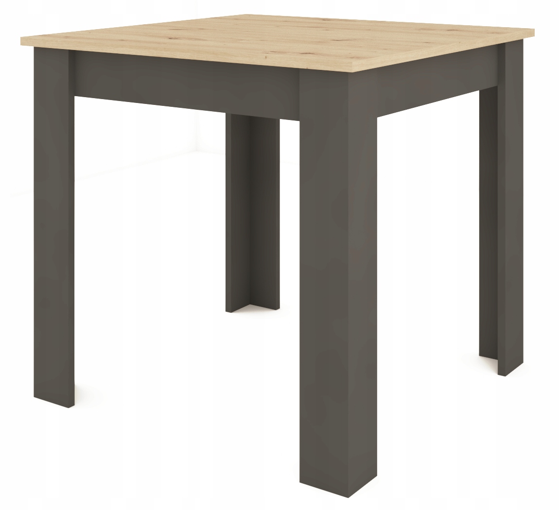 Láva stůl kuchyňský Čtvercový 70x70 do jídelny obývacího pokoje Artisan Černý