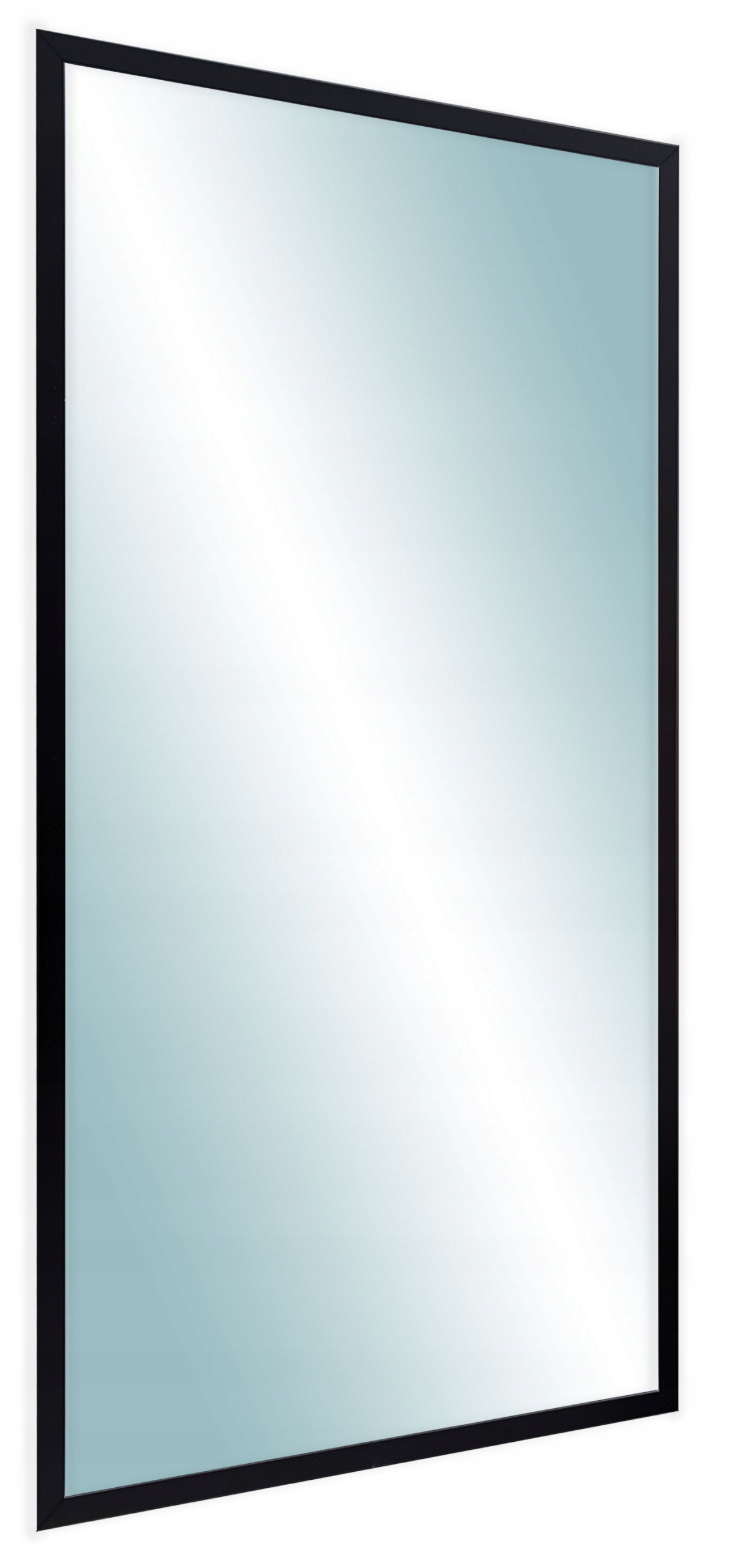 

Lustro w ramie 120x60 wąska rama czarne nowoczesne