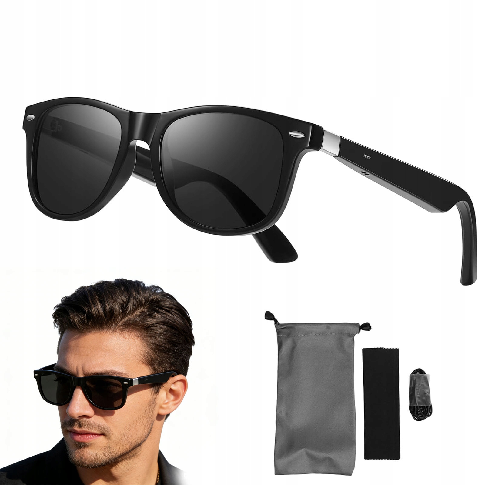 Smartglasses Inteligentne okulary AI Smart Glasses – Bluetooth, AI,Muzyka