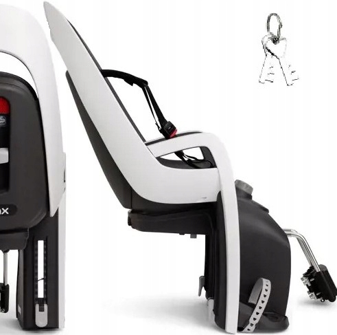 Hamax Cyklistická sedačka Caress (rám), nastavitelná, 22 kg, bílá a černá