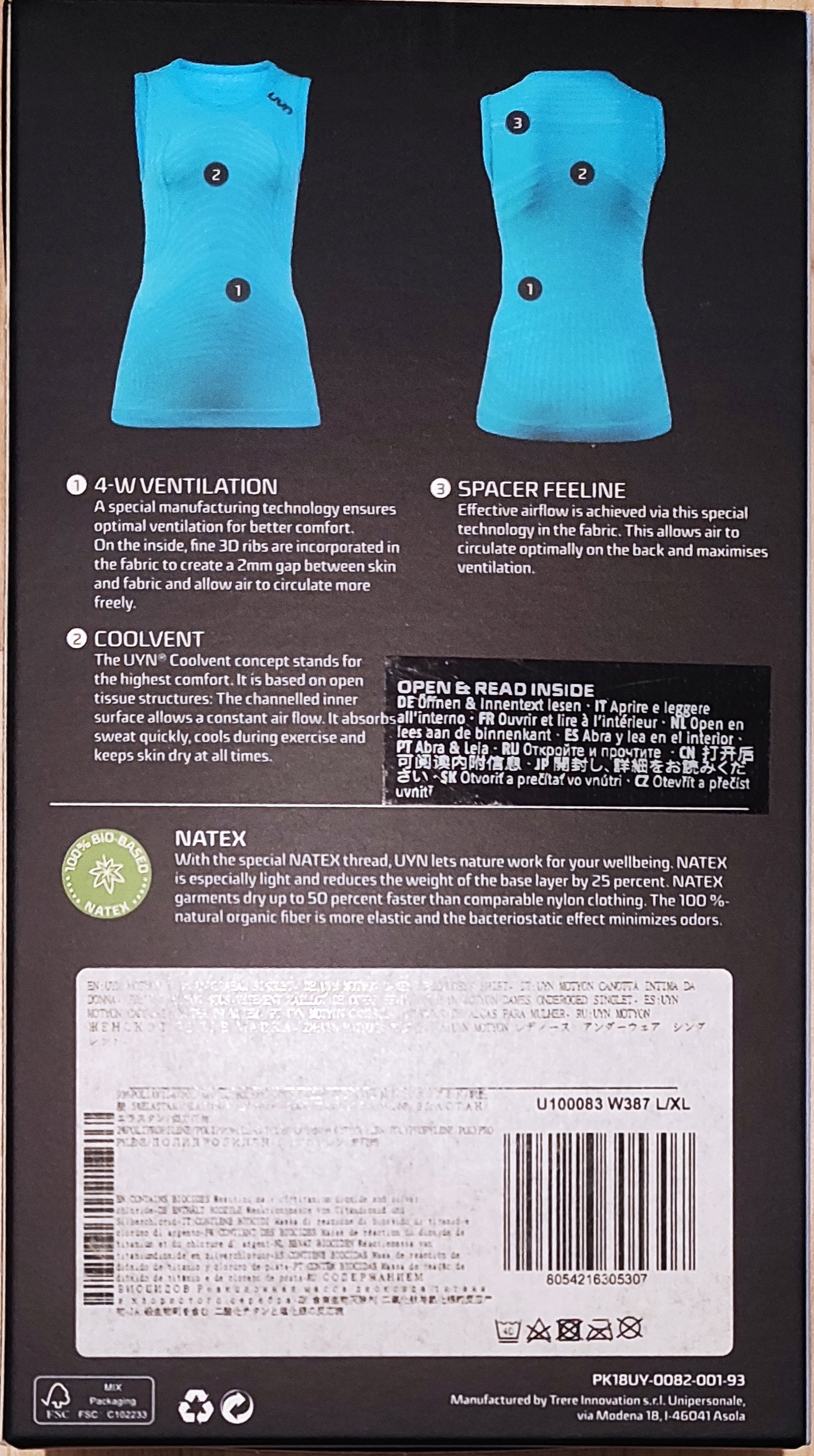 Koszulka damska termoak.bez rękaw. UYN MOTYON S/M Kolekcja Motyon