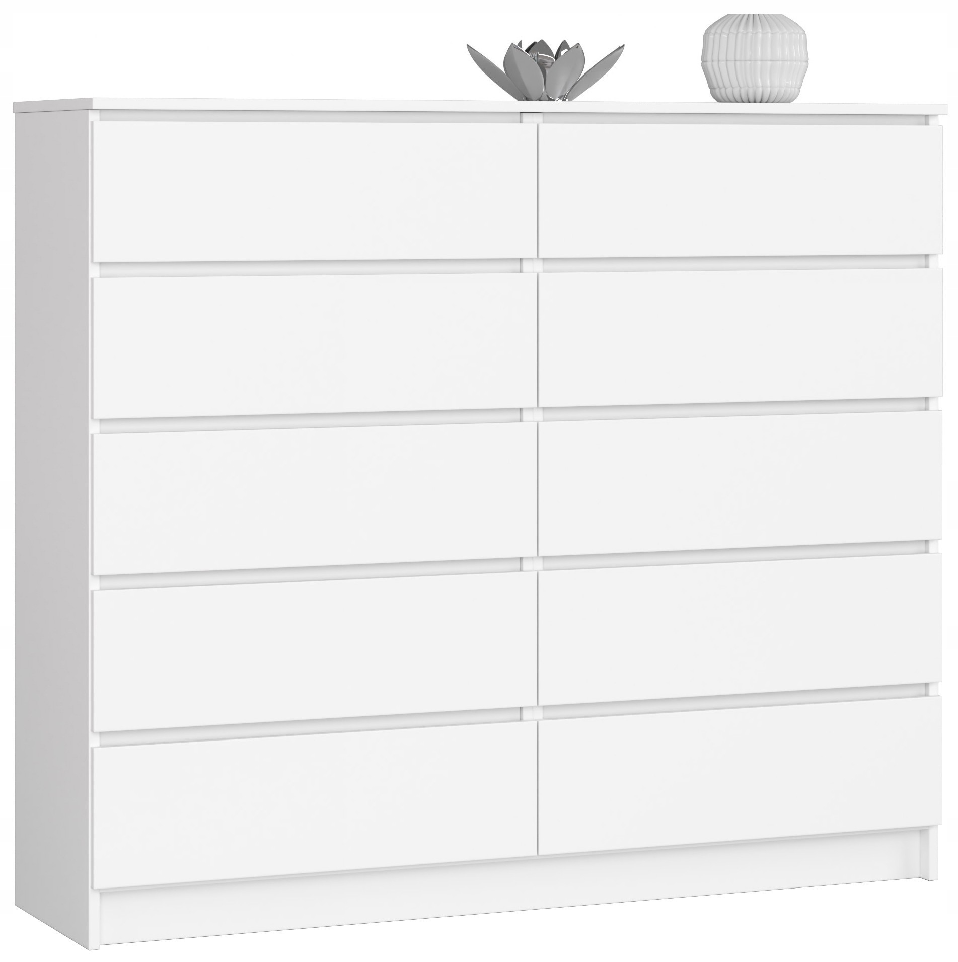 Komoda K140 10SZ Clp Pk Biela Akd
