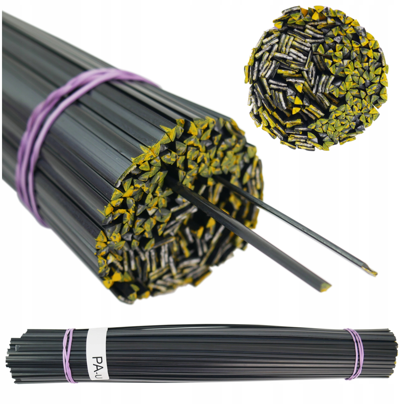 Pojivo pro svařování plastů Pa-u Pau Pa/u 1kg mix Pásků Trojúhelníků