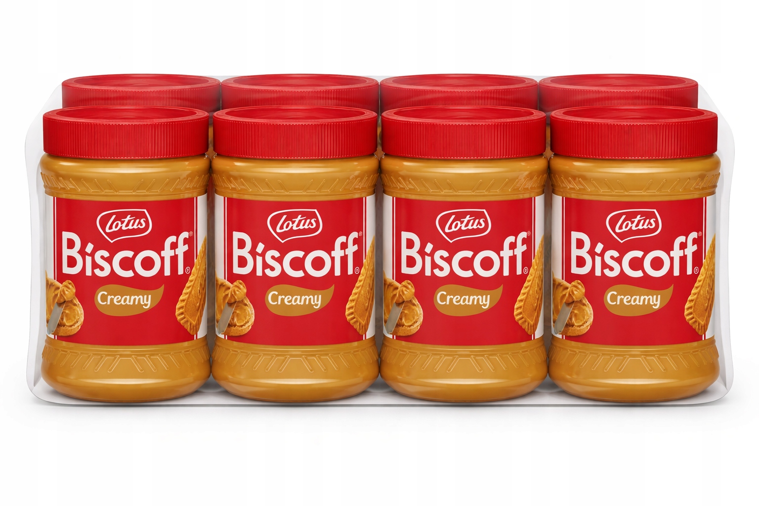 Zestaw 8 x Lotus Krem Biszkoptowy do smarowania 400 g