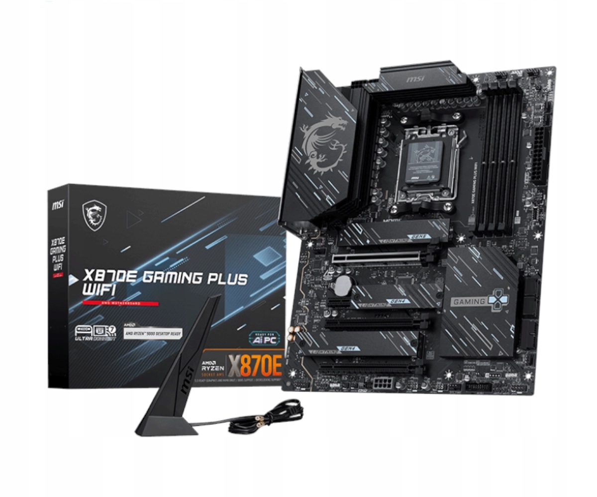 Płyta główna Msi X870E Gaming Plus Wi-fi 7 Atx DDR5 PCIe 5.0 Socket AM5