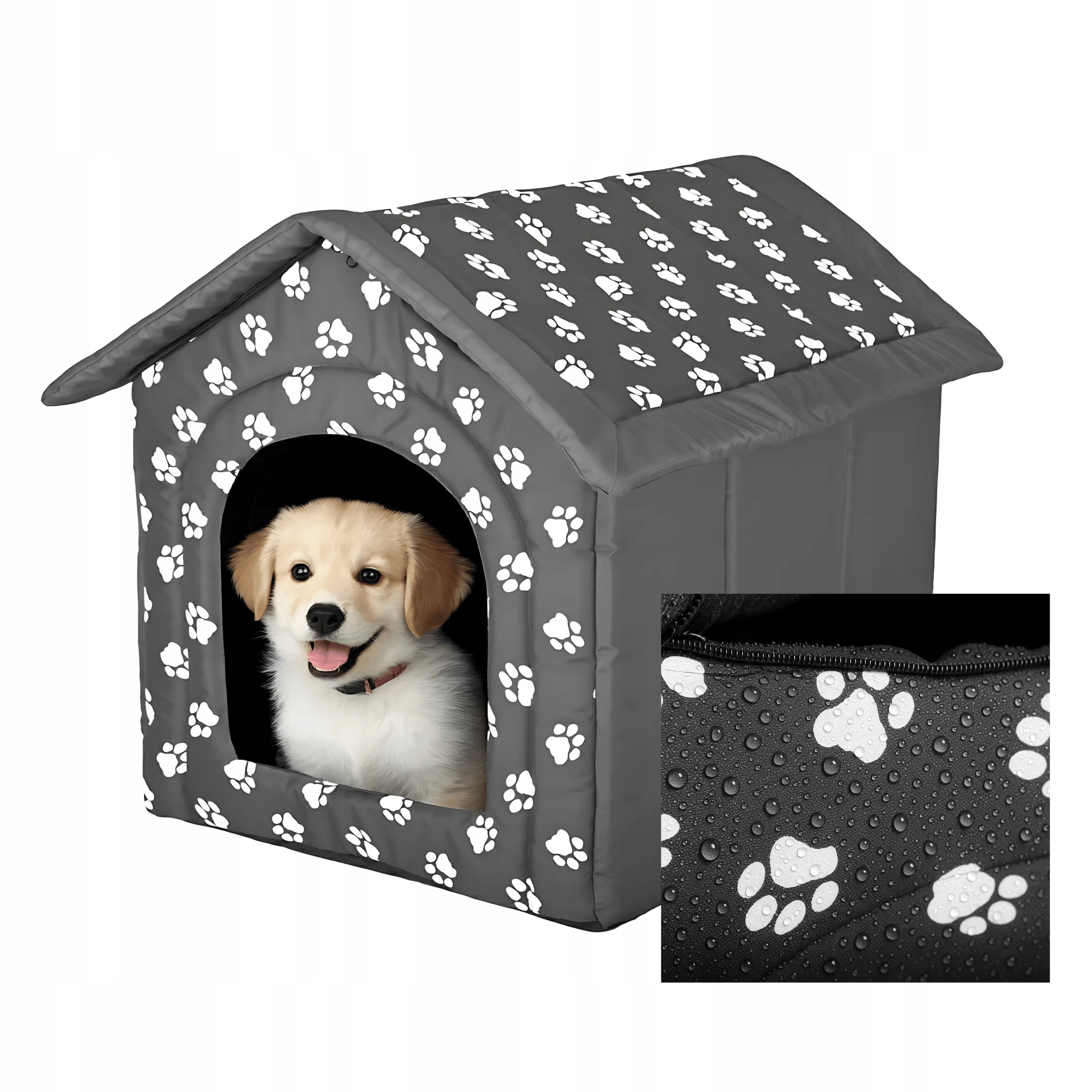 Buda Dla Psa – Legowisko, Miękka Buda, Domek, Posłanie, Doggy 44x38x45 cm