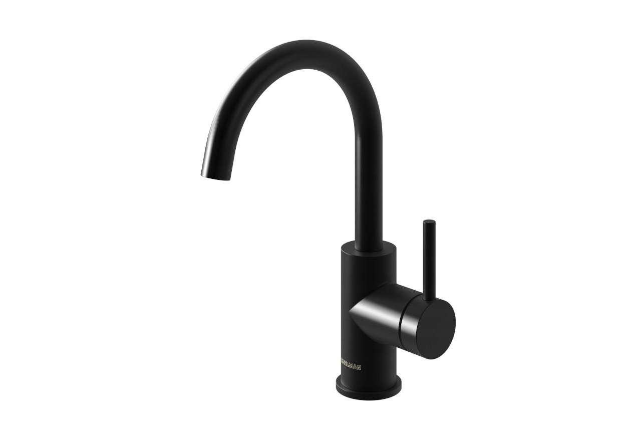 Stojanková umývadlová batéria Čierna Kohlman Axel Black QB150AB