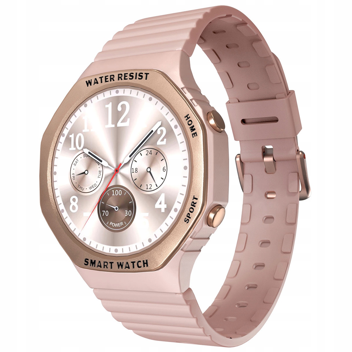 Chytré Hodinky Dámský Hagen HC77.110.539 růžový řemínek