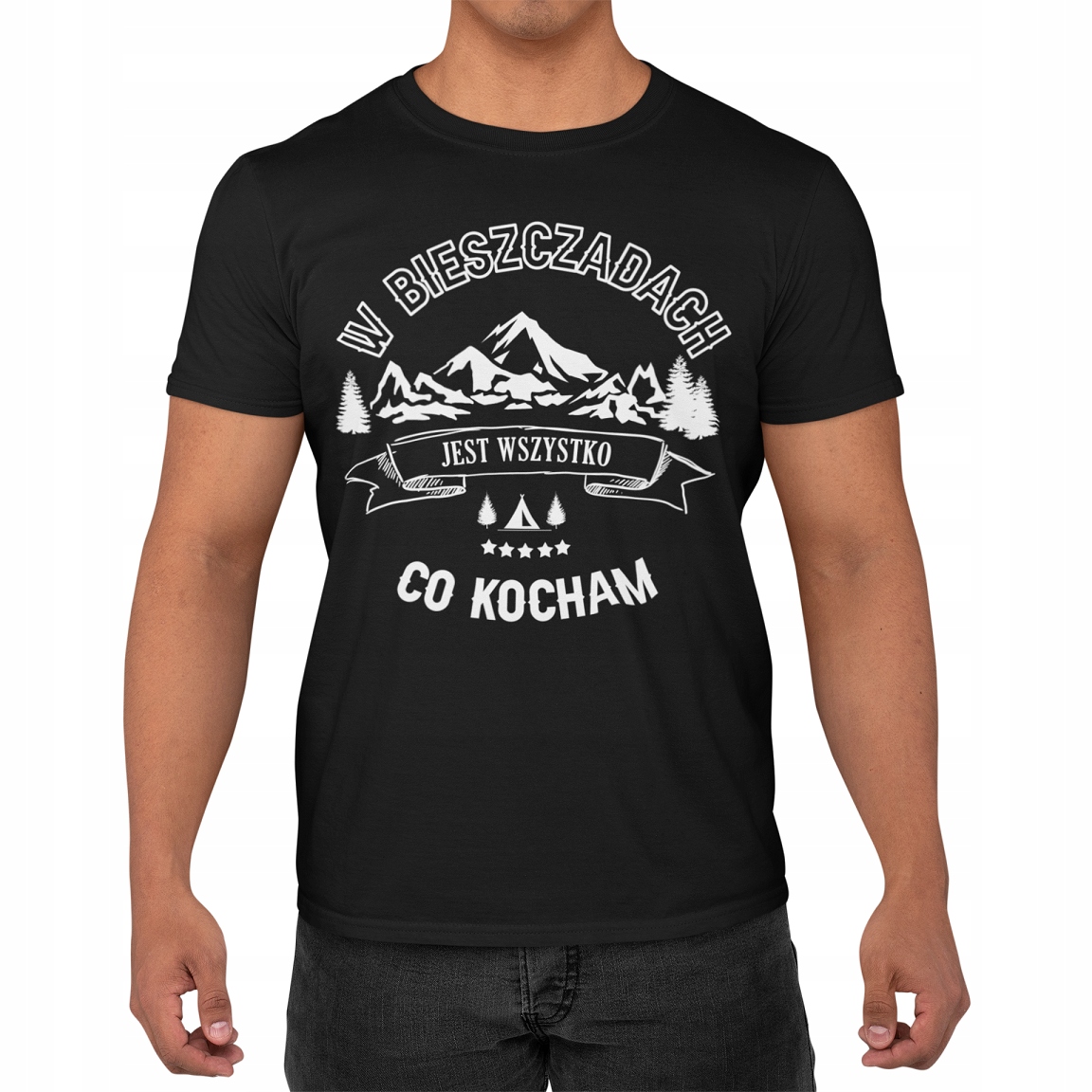 

T-shirt Męski Bieszczady Jest Wszystko Co Kocham