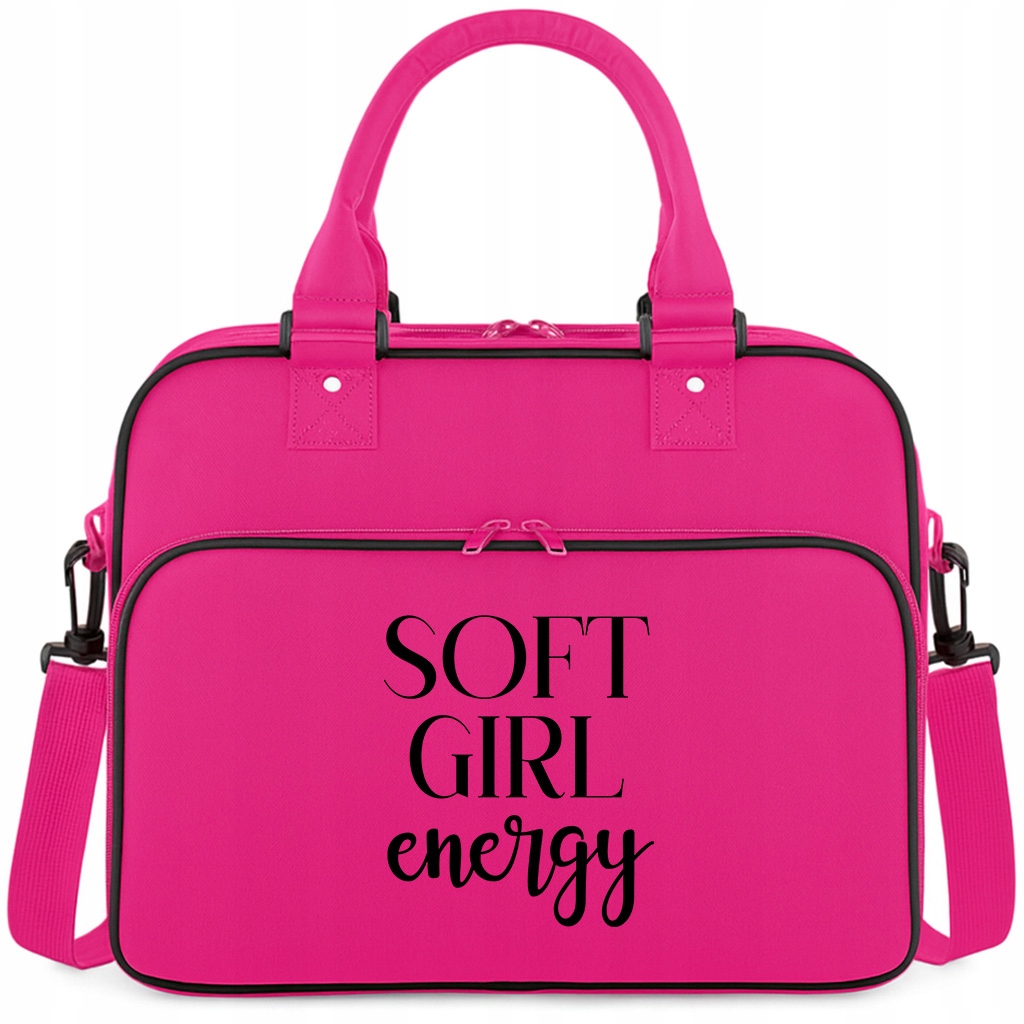 Torba Różowa Soft Girl Energy Pojemna Na Siłownię Trening Fitness Pilates