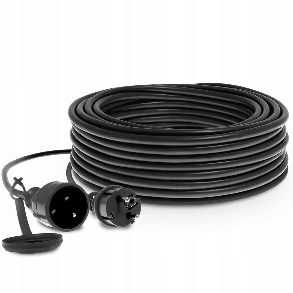 Prodlužovací Kabel S Uzemněním Černý 40 Metrů
