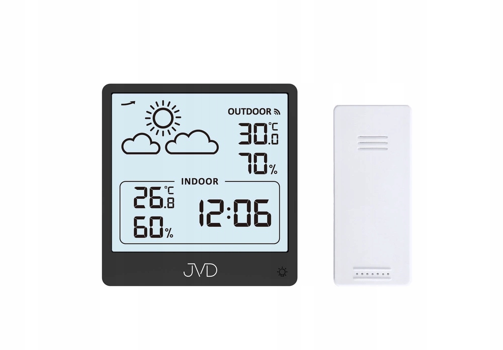 Meteostanice Jvd SB3347.2 Teploměr Vlhkoměr Podsvícení Kompaktní