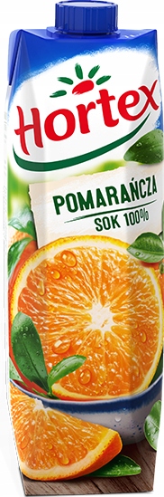 Sok pomarańczowy Hortex karton 1l x12