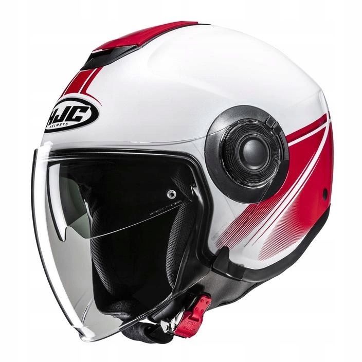 Motocyklová prilba Hjc I40N Vision White/red biela červená Darčeky