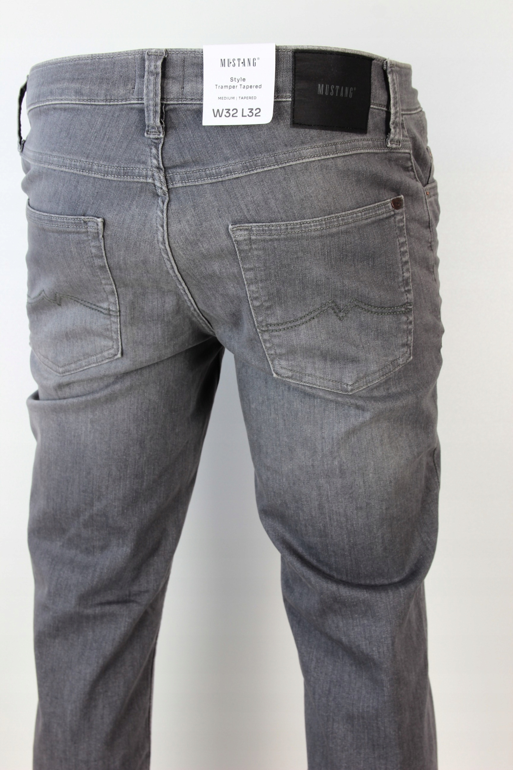 MUSTANG TRAMPER TAPERED SLIM SPODNIE JEANS _ ROZMIARY Kolor szary