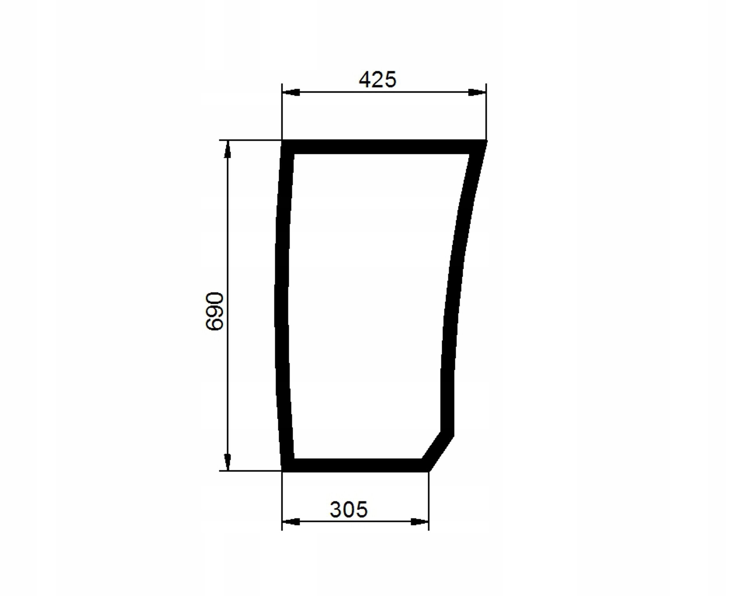 sklo Deutz Lamborghini Same přední 00121435010