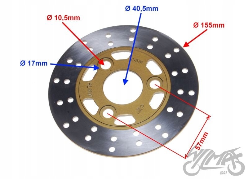 TARCZA HAMULCA PRZÓD LJ50-QT-L Producent inny