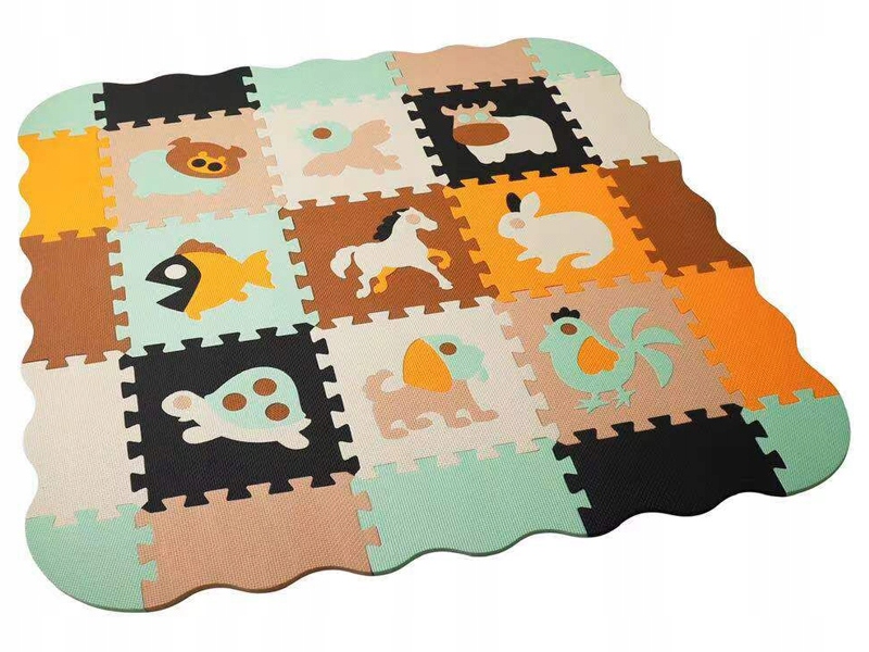 

Duża Mata Piankowa 2w1 Puzzle 3D 114x114 Zwierzęta