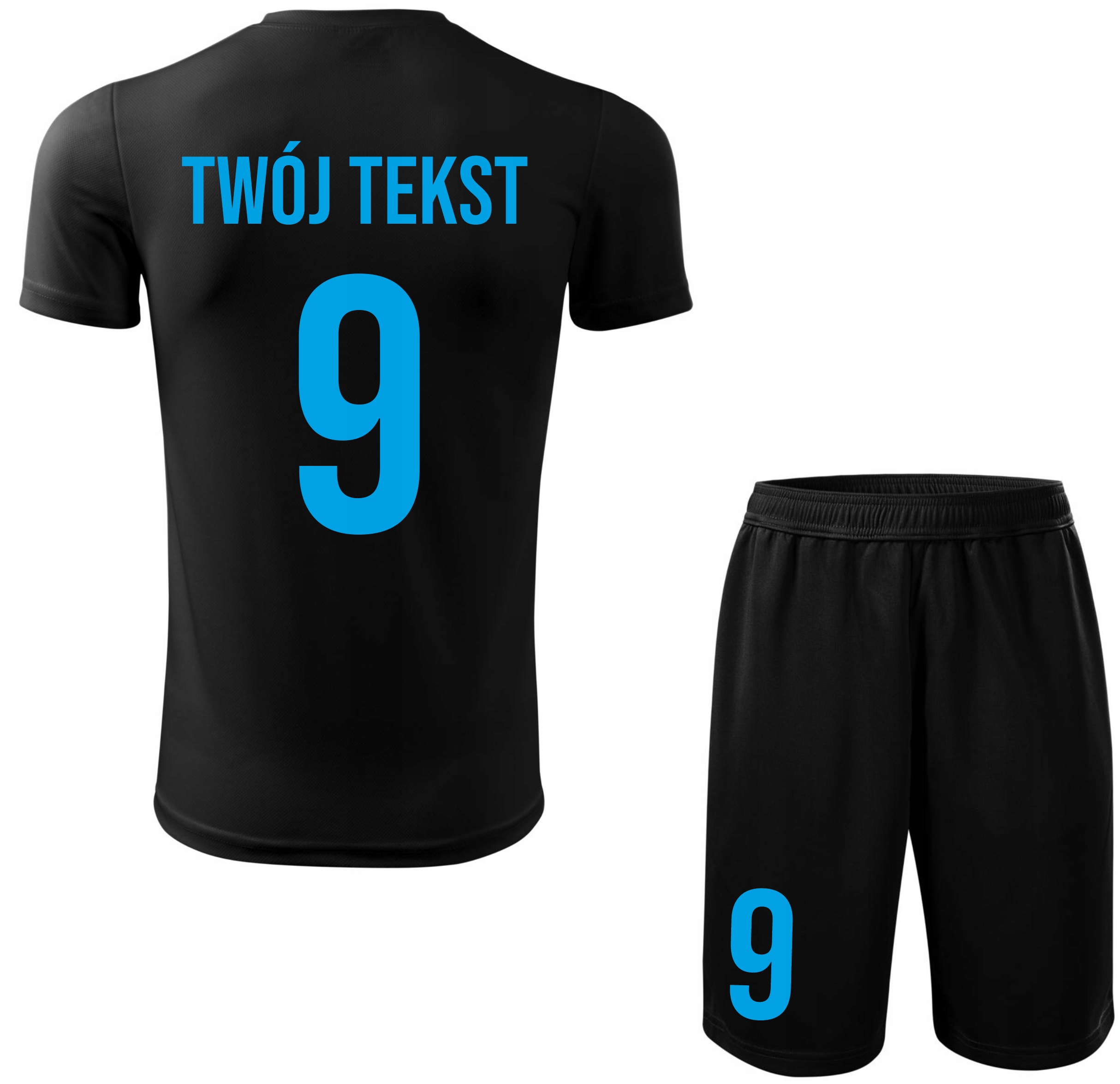 Strój piłkarski Z Własnym Napisem i Numerem komplet sportowy Z Nadrukiem M