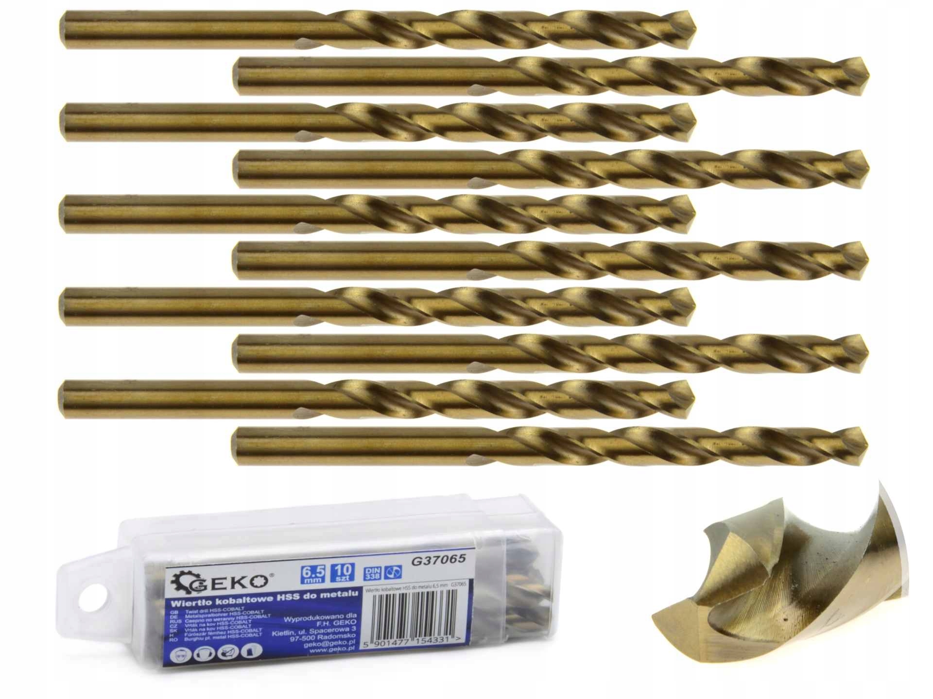 

Wiertło Kobaltowe do metalu Hss -co 6,5mm
