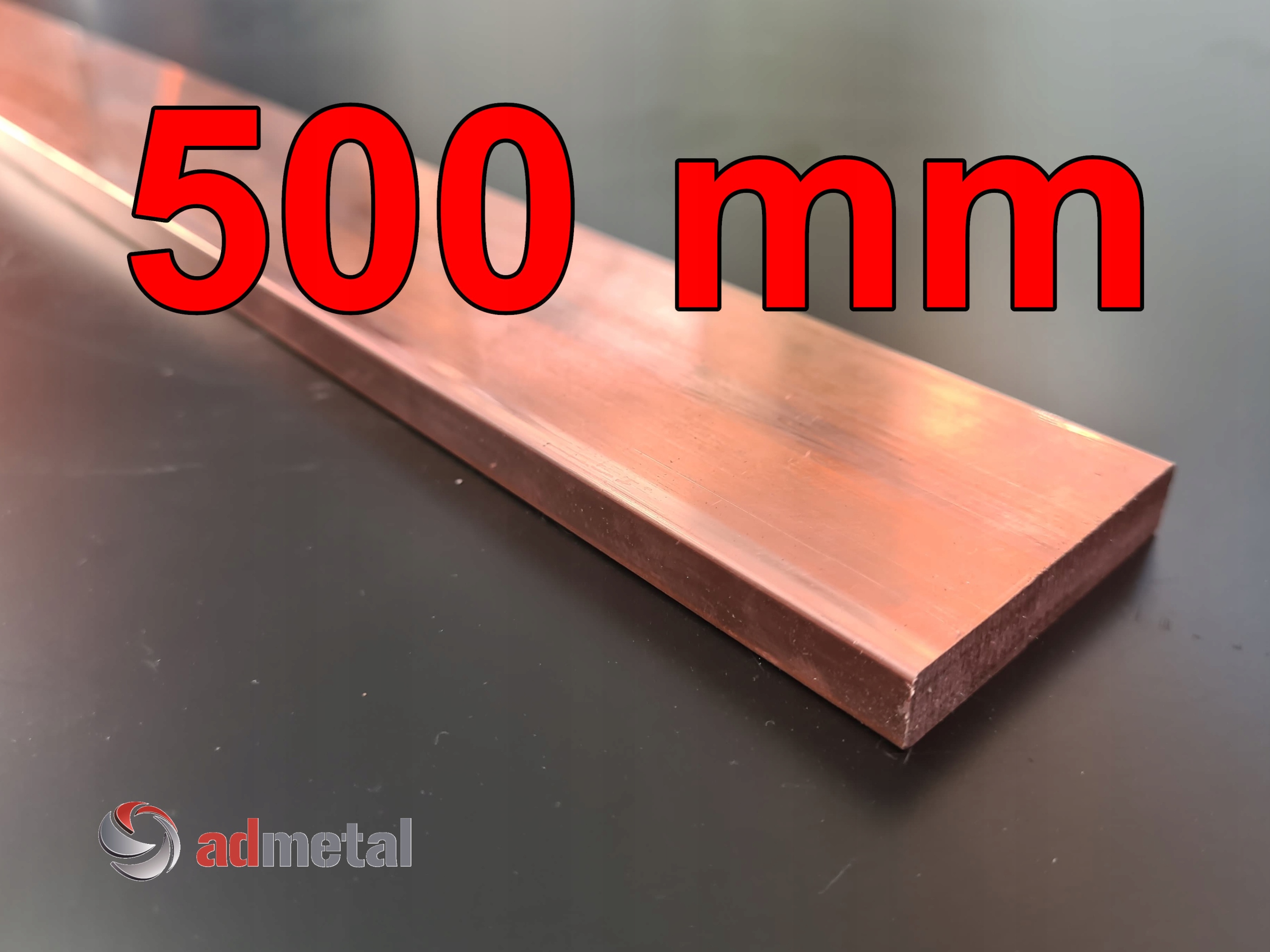Miedź, płaskownik miedziany 40x10 mm M1Ez4