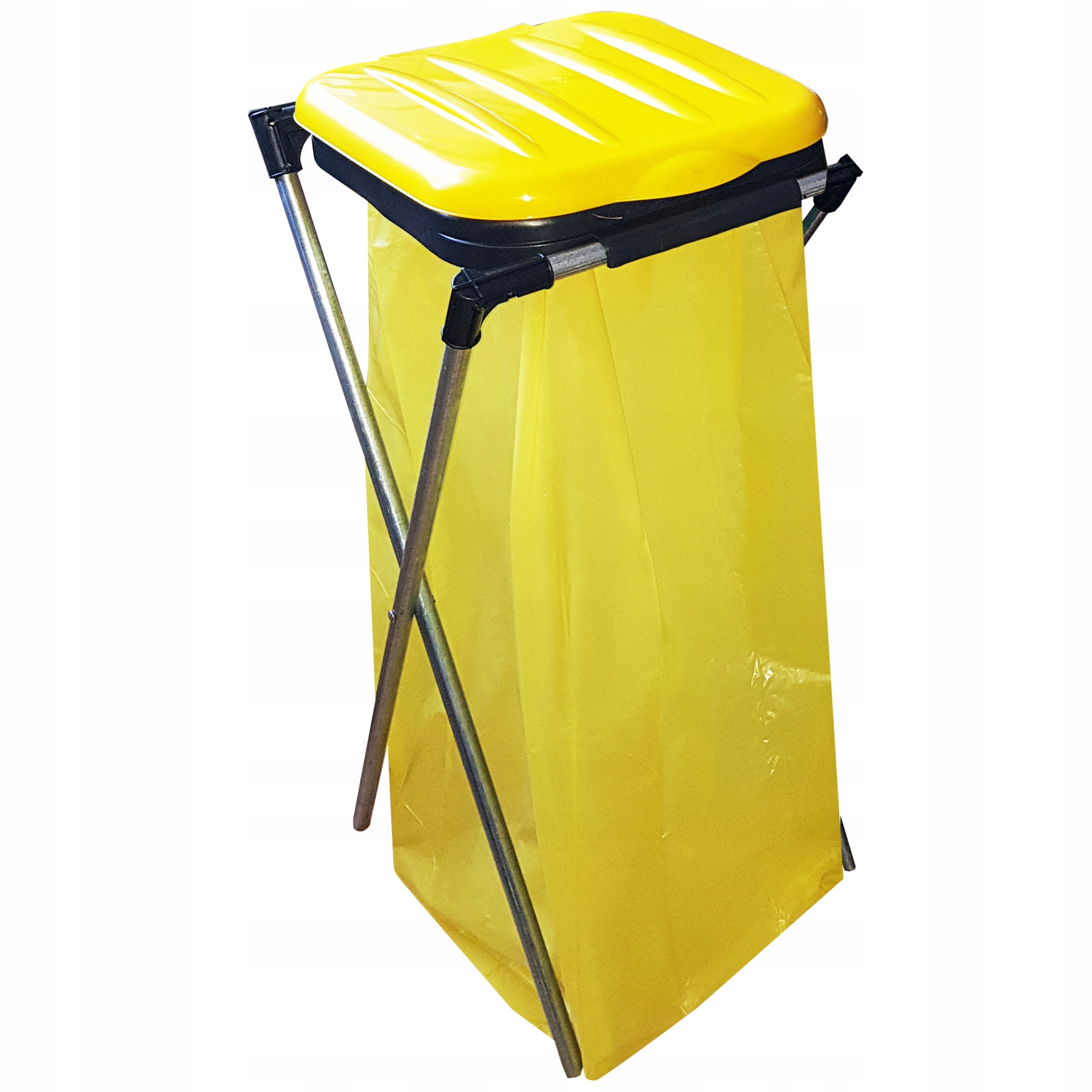 Levně Stojan na odpadkové pytle 130 litrů pojízdný, pozinkovaný