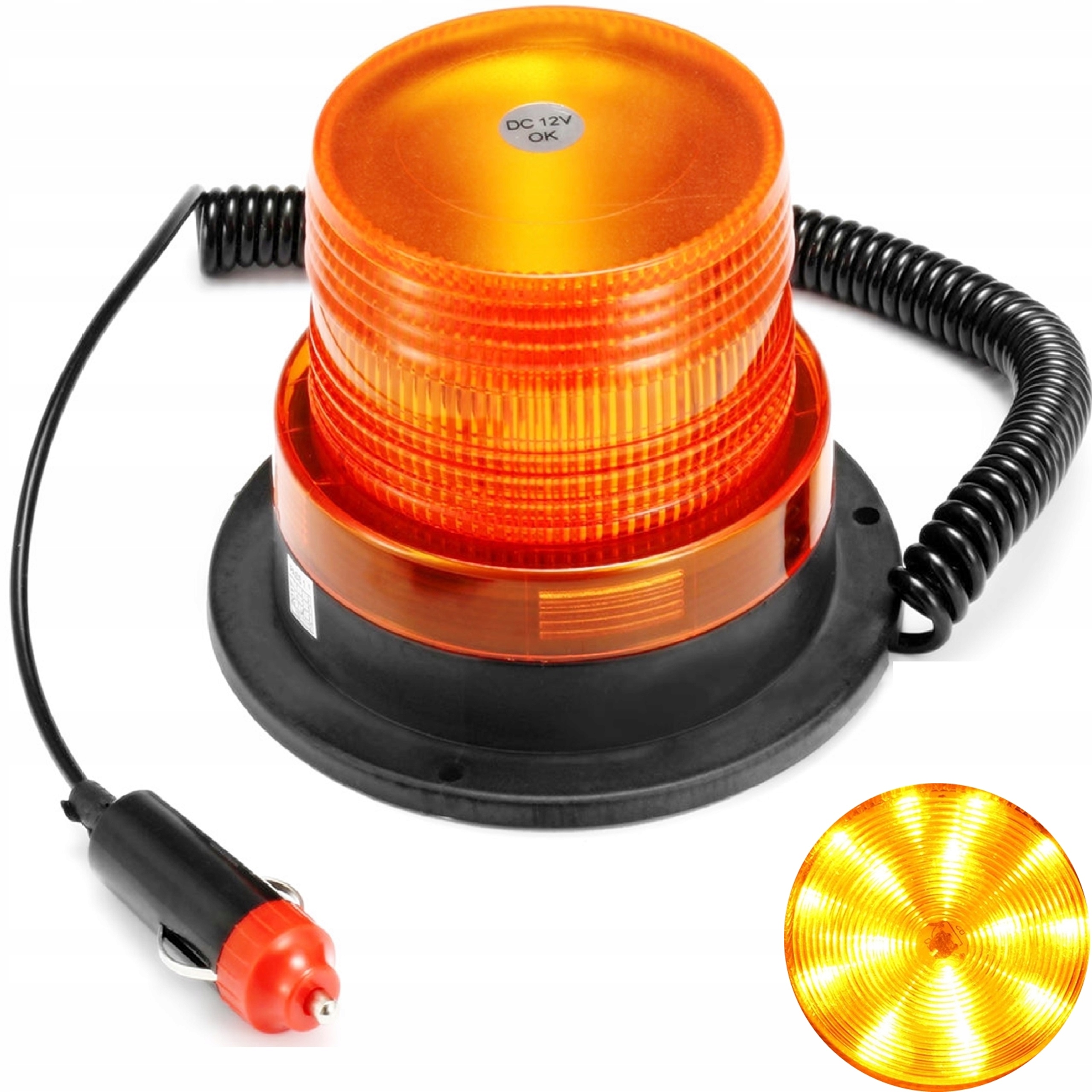 

Lampa Led Ostrzegawcza Magnes Błyskowa Kogut 12/24