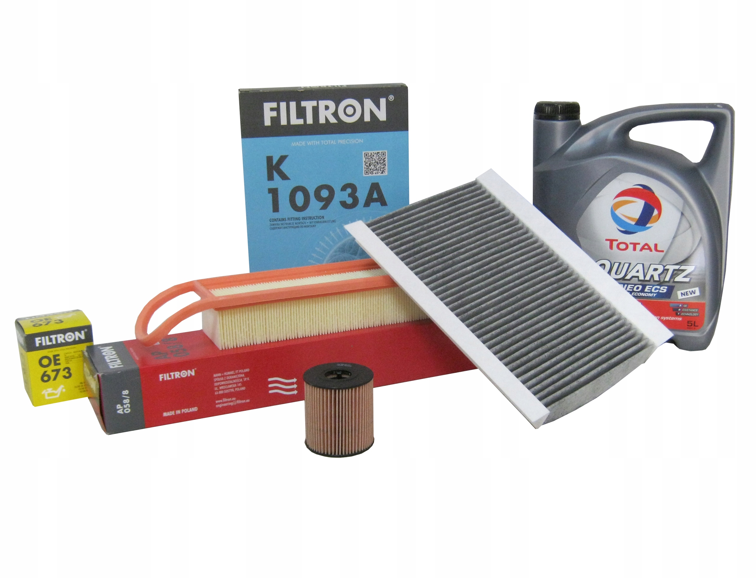 

Peugeot 308 1 07-13 1.4i 1.6i Benz. Filtry Zestaw