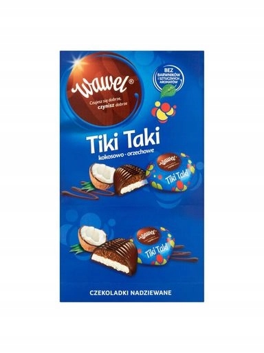 Wawel Tiki Takové kokosovo-oříškové čokoládové plněné 2,2 kg