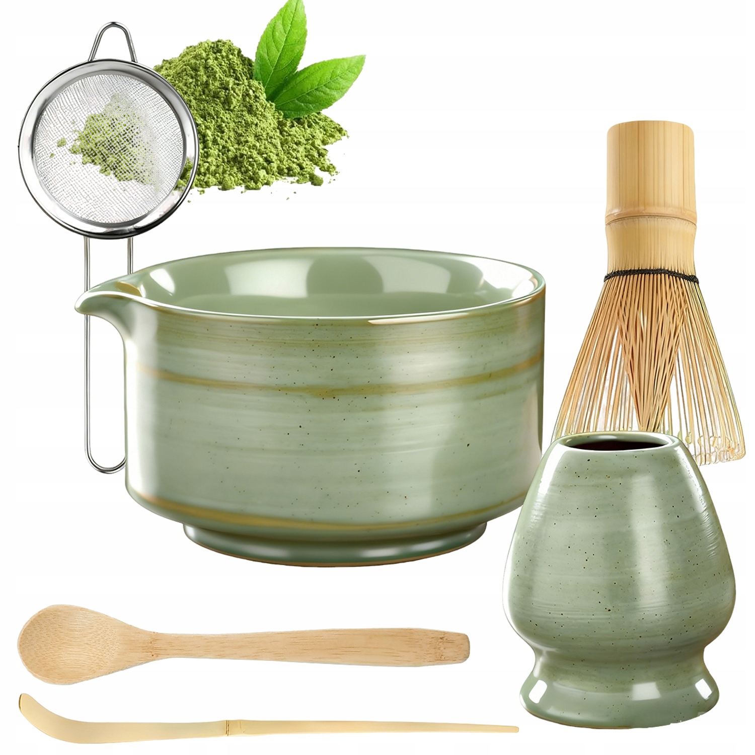 Sada Na Čaj Matcha, Sada Metel Matcha S Metličkou Na Matchu 6V1
