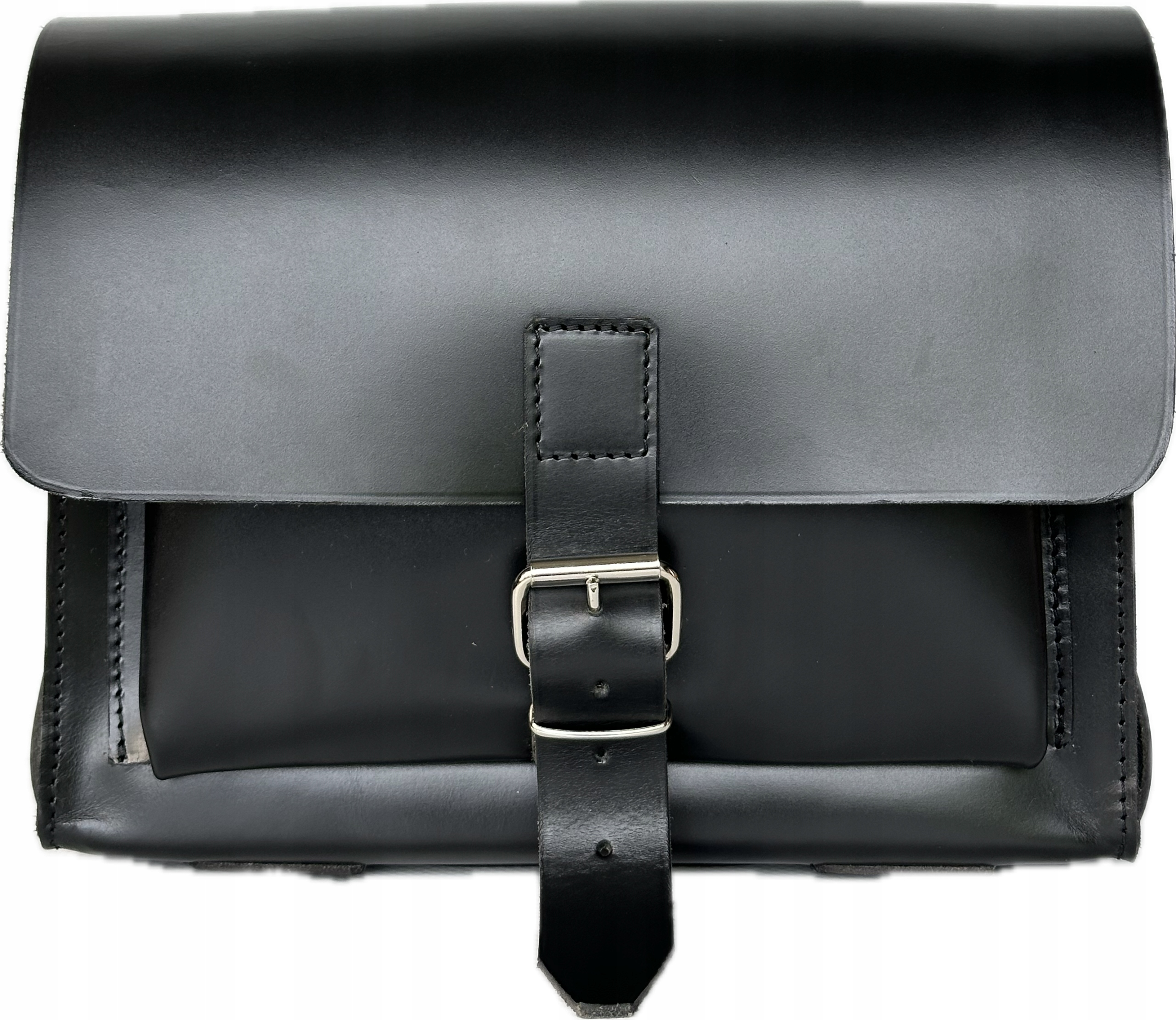 Dámská kabelka přes rameno juchtová, černá, polský výrobek