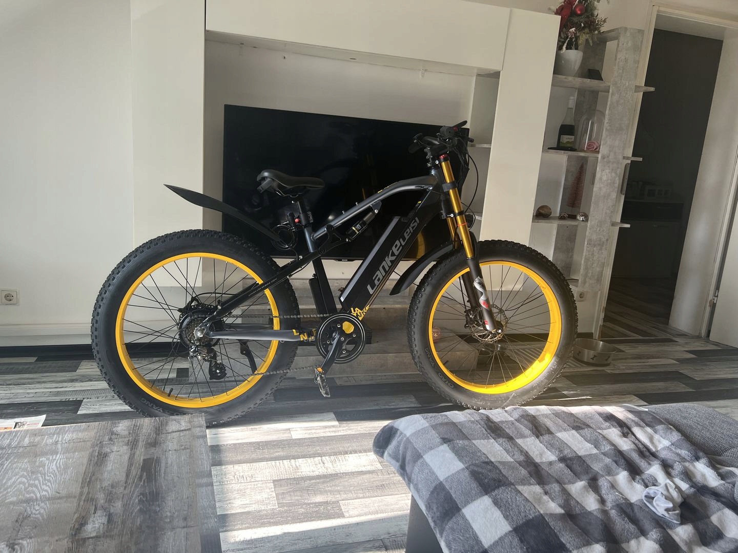 Lankeleisi Rower elektryczny RV700 1000W 16Ah 130KM 45km/h Zasięg 130 km